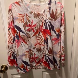 Milano Multicolor Leaf Print Women's Blouse